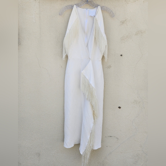 HUGO BOSS Runway Edition Fringe Midi Dress - Picture 4 of 14